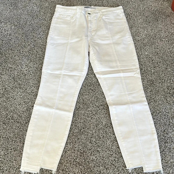 J Brand Midrise Pin Tuck White Jeans, Size 29, never worn - Picture 2 of 7